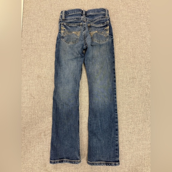 Wrangler 20X Jeans Boys Size 11 Reg Adjustable Waist Straight Leg Dk Denim 0078 - Picture 4 of 10